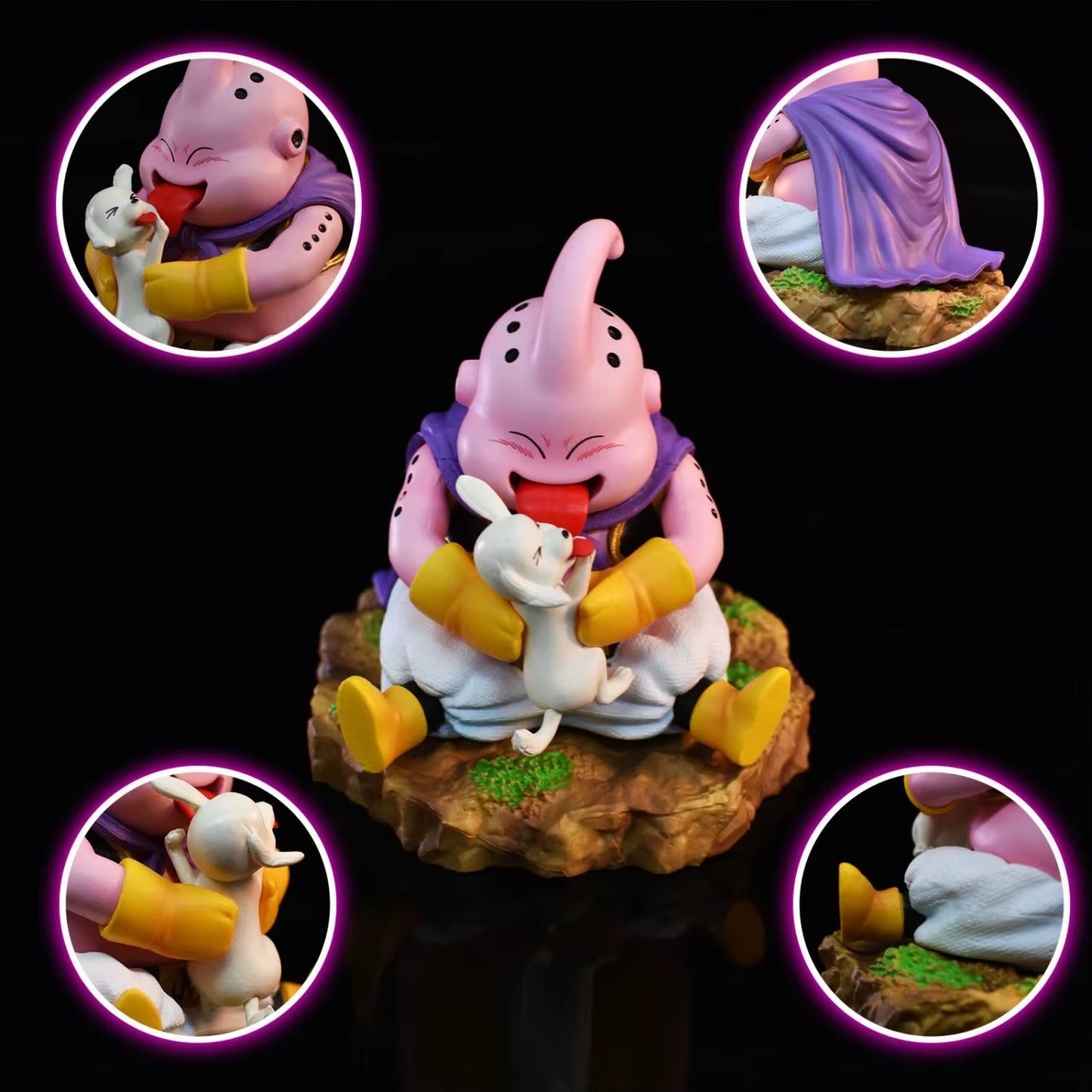 8.5Cm Dragon Ball Majin Buu Anime Figures Q Version Figurine Pvc Statue Gk Model Toys Collectible Decoration Desktop Gifts